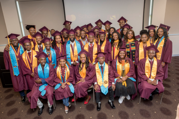 image of students graduating