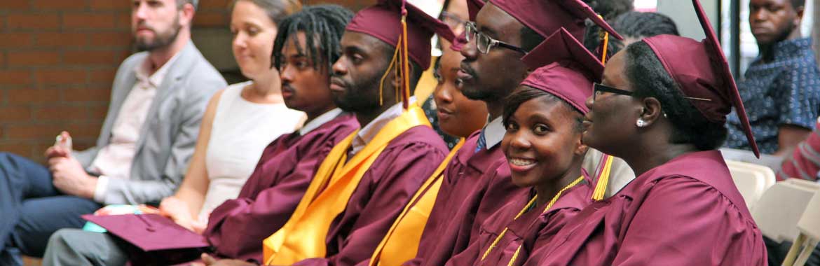 image of students graduating